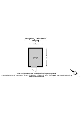Floorplan - Mangoweg 255, 2321 HZ Leiden